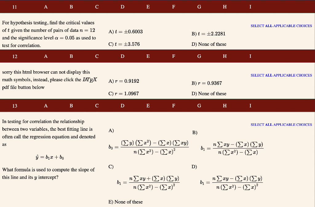 Solved For Hypothesis Testing Find The Critical Values Of T