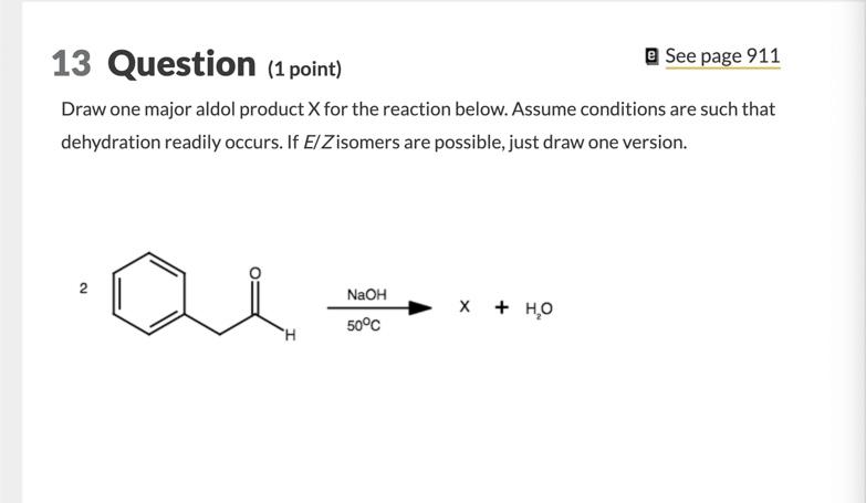Solved 13 Question (1 point) See page 911 Draw one major | Chegg.com