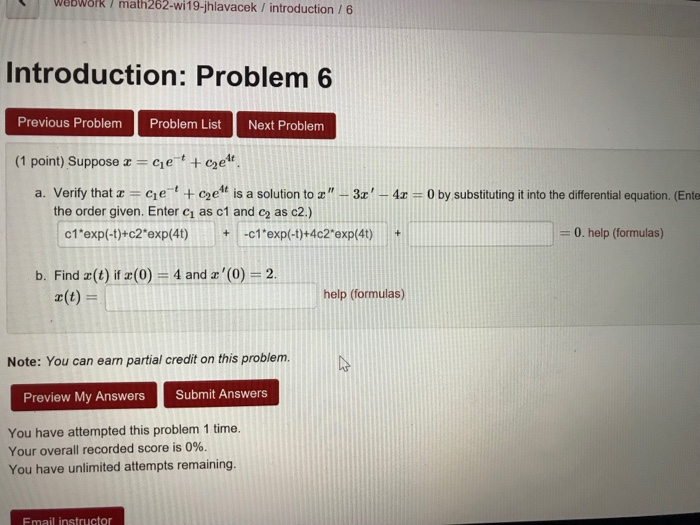 Solved These are differential equation problems. Some of | Chegg.com
