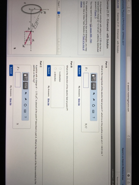 Solved University Physics ll PHYS2326: SPRING 2017 Exercise | Chegg.com