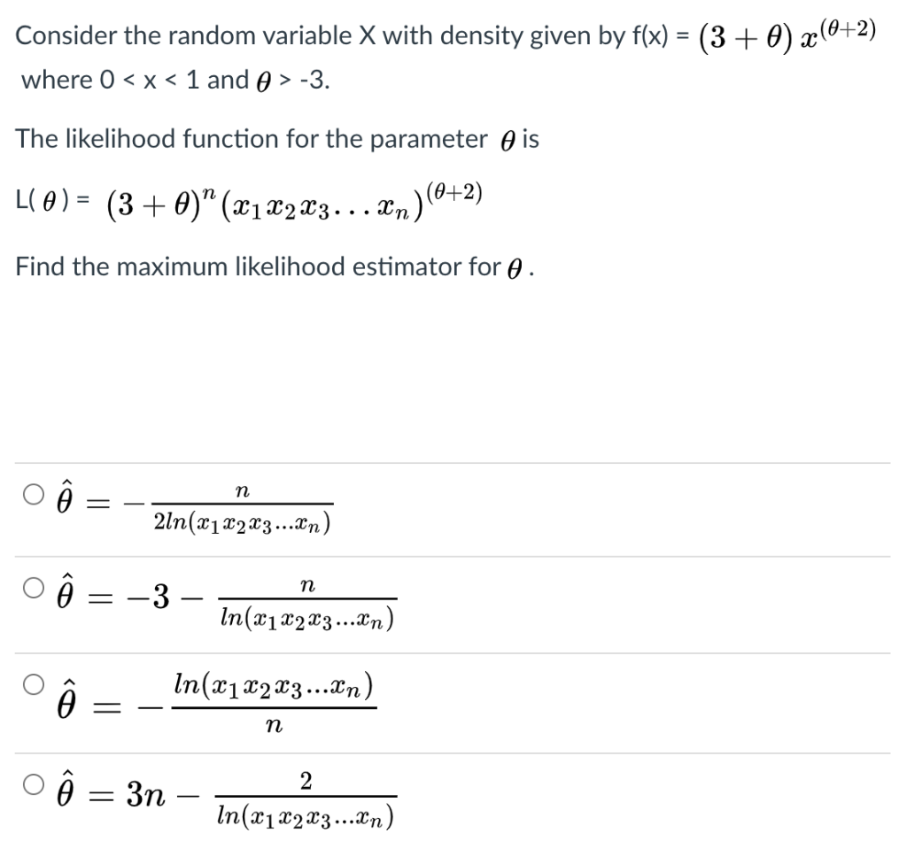 Consider The Random Variable X With Density Given By Chegg Com