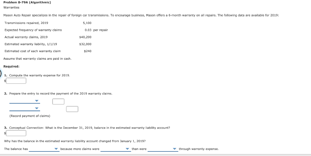 Solved Problem 879A (Algorithmic) Warranties Mason Auto