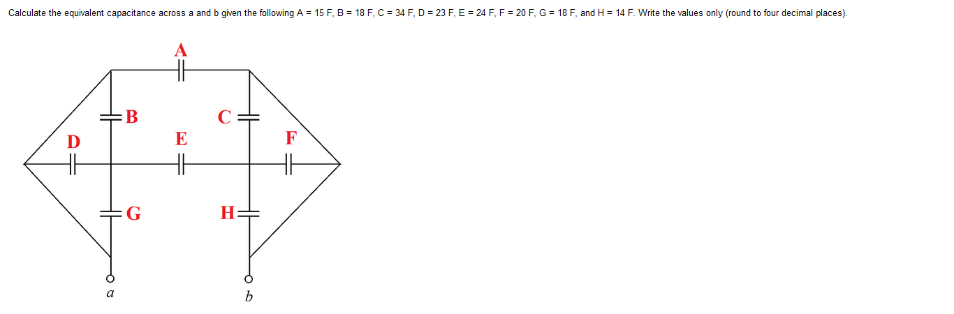 Solved Calculate The Equivalent Capacitance Across A And B | Chegg.com