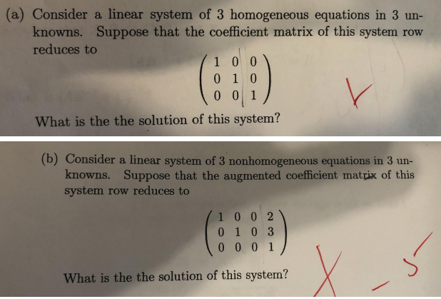 Solved Consider a linear system of 3 homogeneous equations | Chegg.com