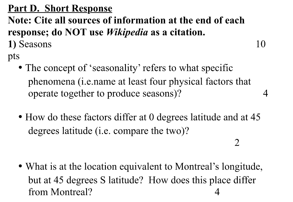 Solved 10 Part D Short Response Note Cite All Sources O Chegg Com