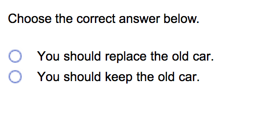 Solved Suppose that you have an old car that is a real gas | Chegg.com