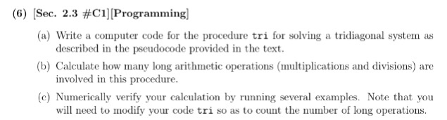 Solved (6) Sec. 2.3 #C1][Programming] (a) Write a computer | Chegg.com