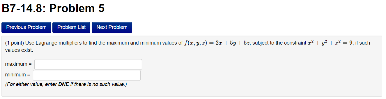 Solved B7-14.8: Problem 5 Previous Problem Problem List Next | Chegg.com