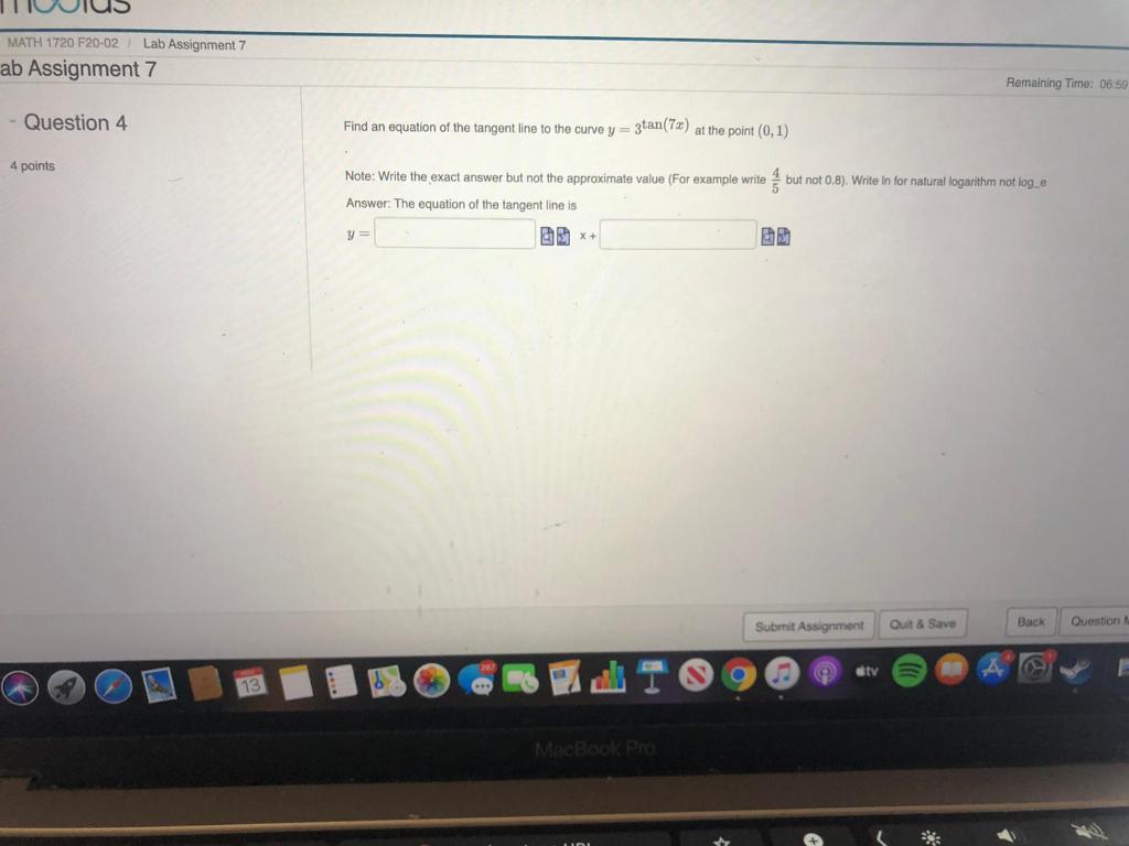 MATH 1720 F20-02 Lab Assignment 7 ab Assignment 7 | Chegg.com