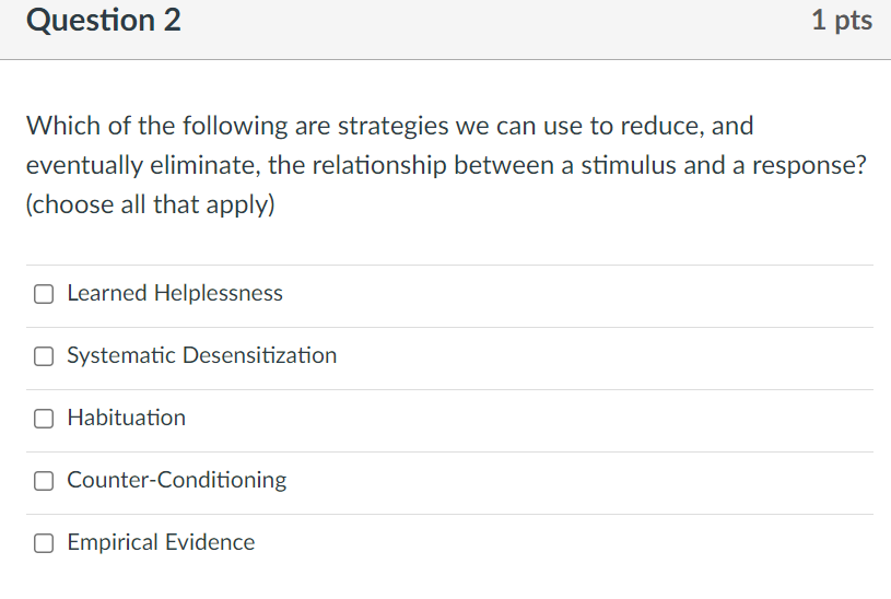 Solved Question 2 1 pts Which of the following are | Chegg.com