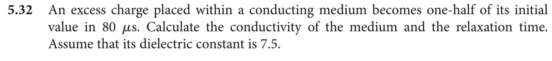 Solved 5.32 An excess charge placed within a conducting | Chegg.com