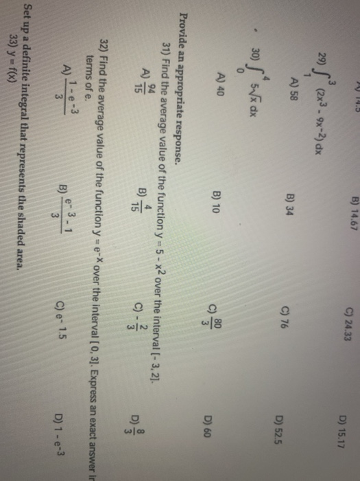 solved multiple choice $55,660 decrease $134,140... Solved B) 14.67 C) 24.33 D) 15.17 A) 58 B) 34 C) 76 D) 52.5 | Chegg.com