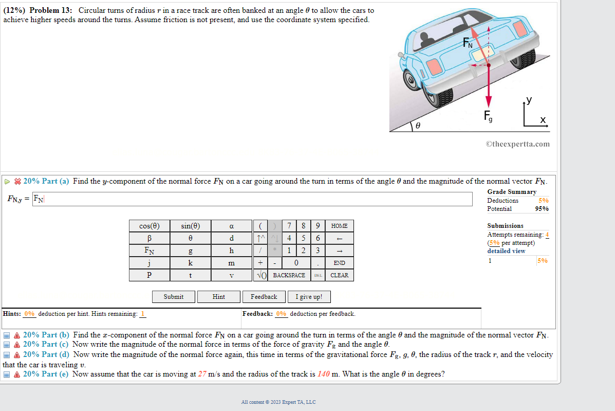 (12\) Problem 13 Circular turns of radius r in a