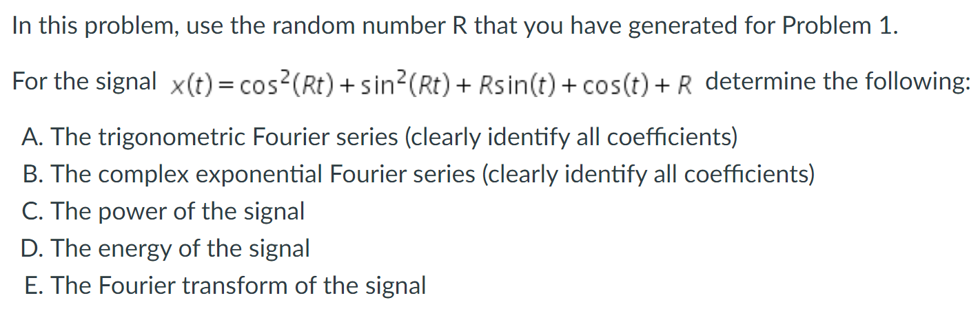 Generate a random number between 0 and 1 using | Chegg.com