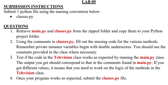 Solved Submission Instructions Submit 1 Python File Using | Chegg.Com