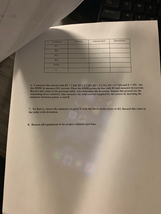 CST 122 Lab 4 INTRODUCTION TO PARALLEL CIRCUITS Part | Chegg.com