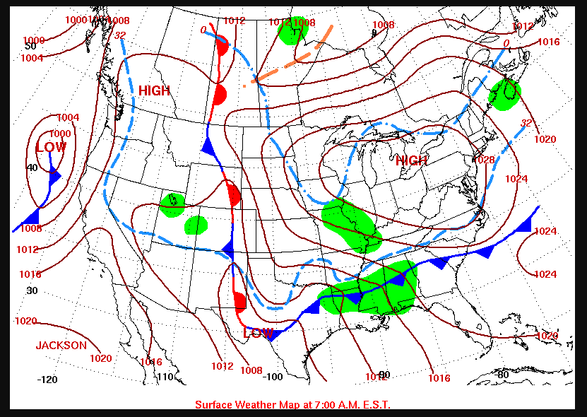 Solved You are given a surface weather map at 12 ﻿UTC on a | Chegg.com