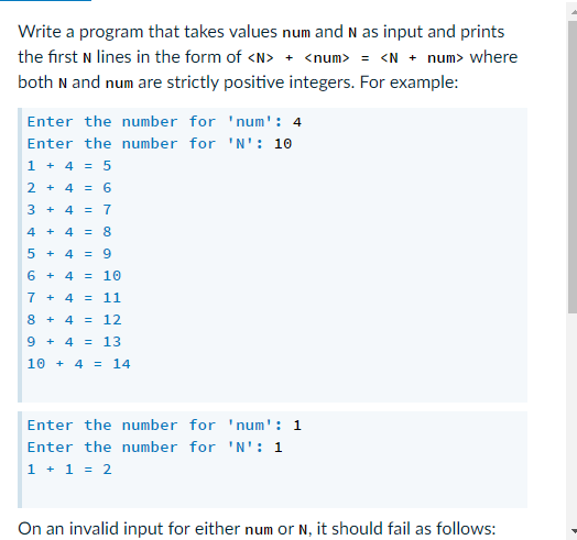 Solved Write A Program That Takes Values Num And N As Inp