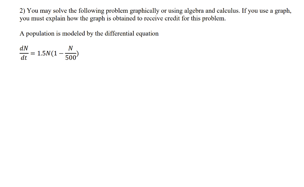 Solved 2) You may solve the following problem graphically or | Chegg.com
