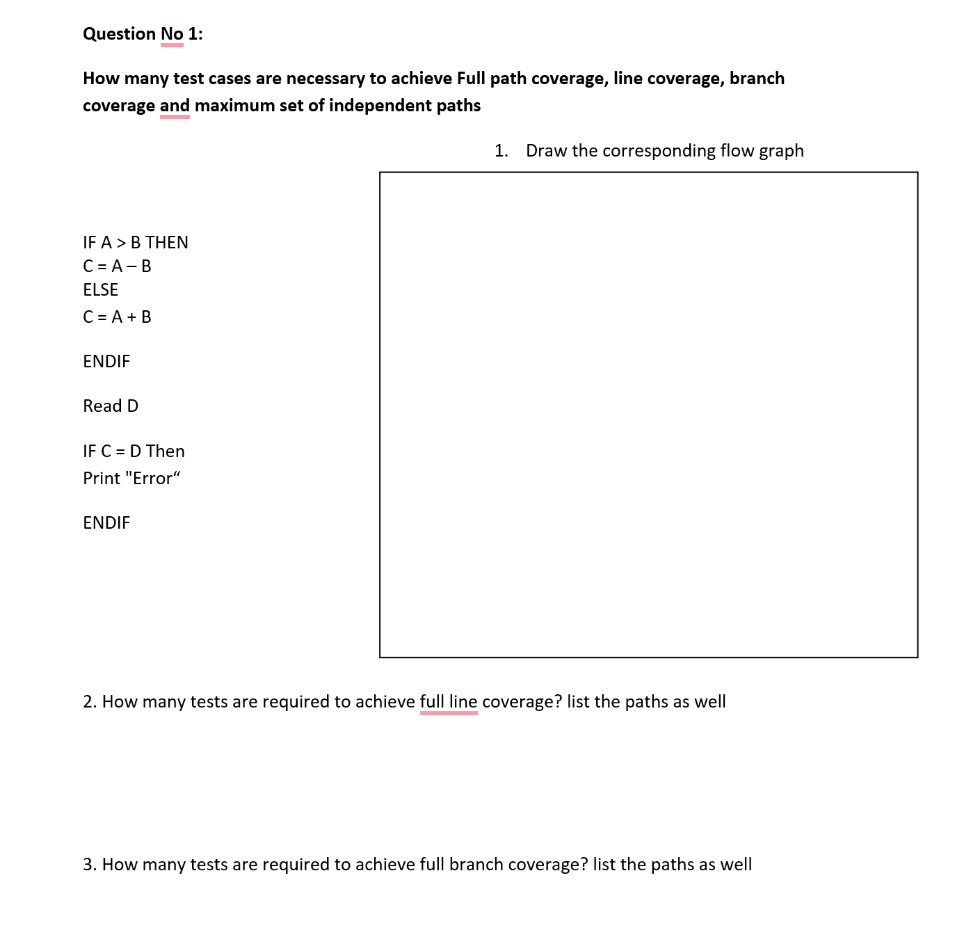 Solved How many test cases are necessary to achieve Full