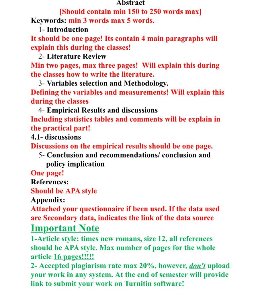 Abstract Should Contain Min 150 To 250 Words Max Chegg Com