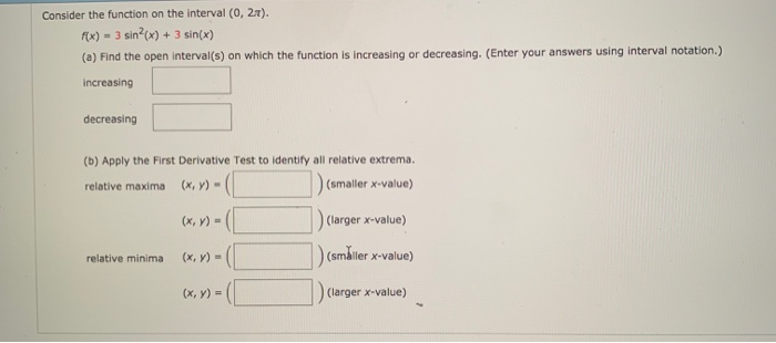 Solved Consider the function on the interval (0, 27). fx) 3 | Chegg.com
