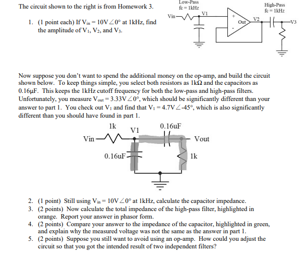 Solved The circuit shown to the right is from Homework 3 . | Chegg.com