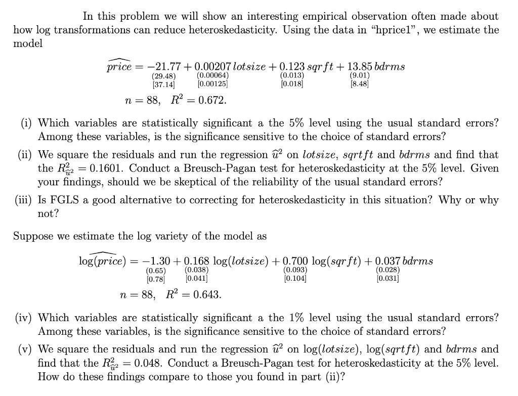 Solved In this problem we will show an interesting empirical | Chegg.com