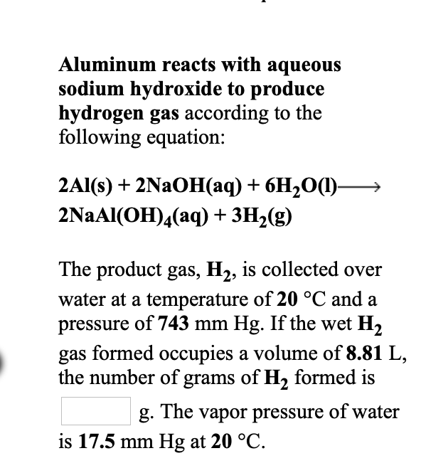 Solved Calcium carbide reacts with water to produce