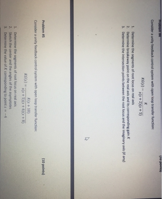 Solved Consider a unity feedback control system with open | Chegg.com
