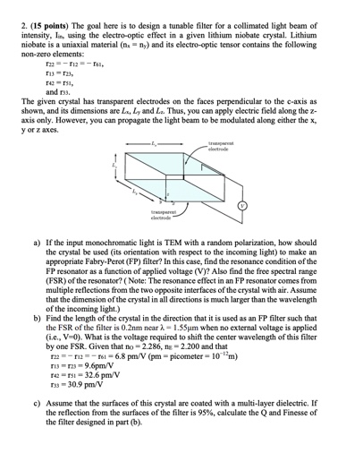 Solved (15 ﻿points) ﻿The goal here is to design a tunable | Chegg.com