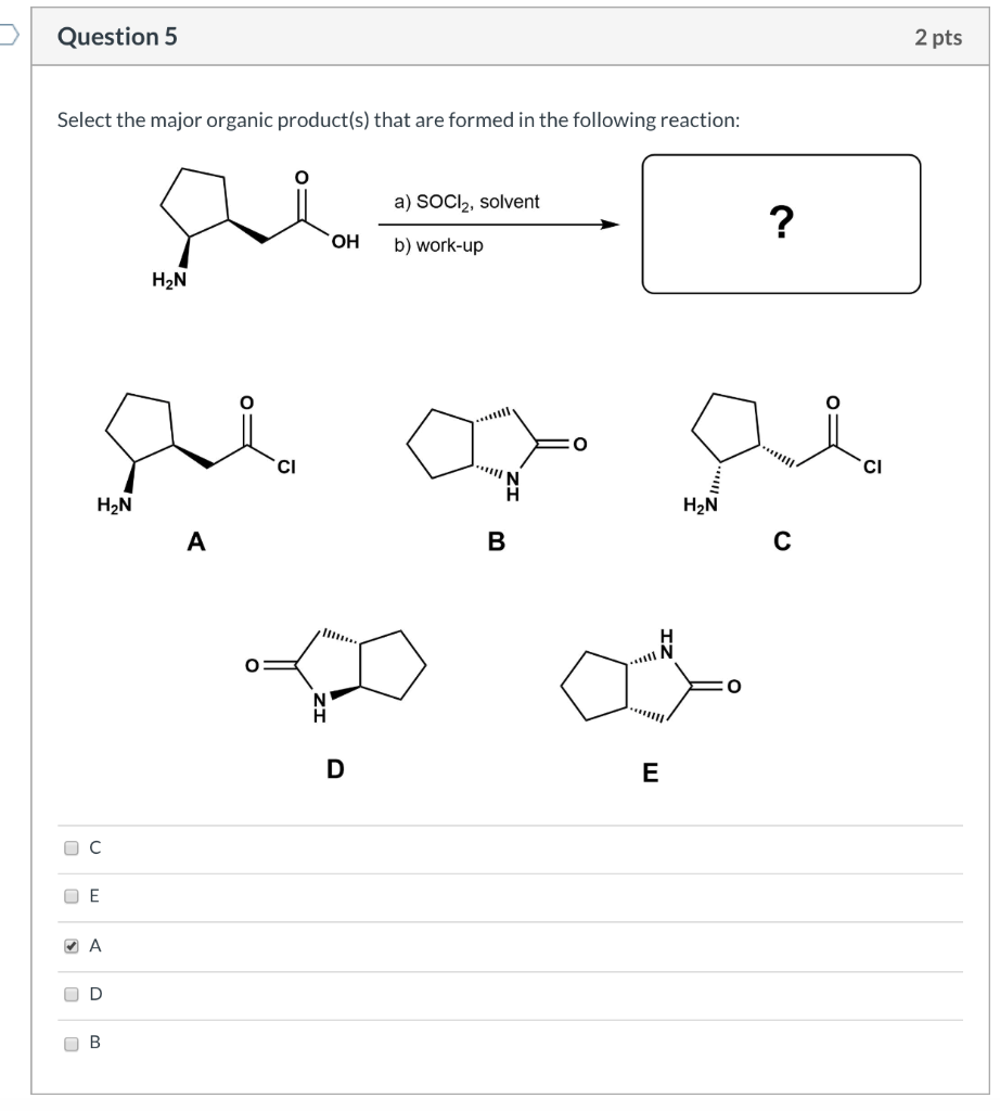 Solved Select the major organic product(s) that are formed | Chegg.com