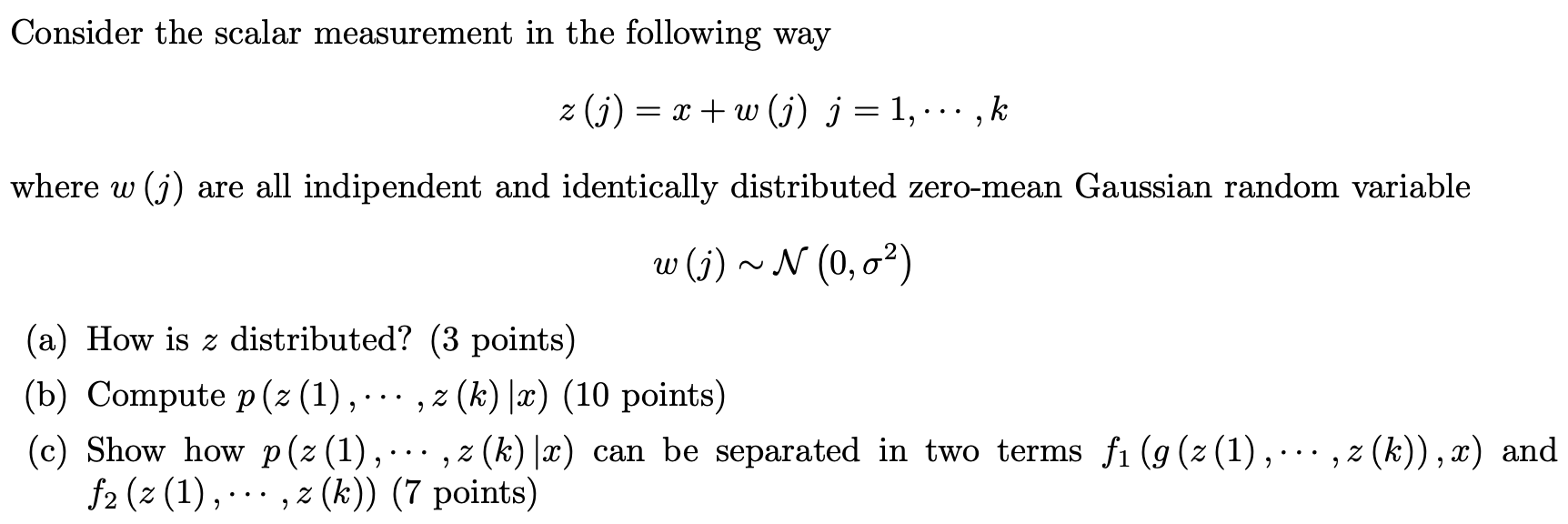 Consider The Scalar Measurement In The Following W Chegg Com