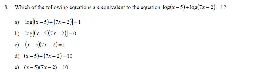 Solved The answer is e, but I would like to see how you get | Chegg.com
