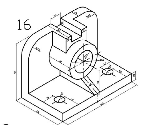 Solved Draw the Front, Top and Right view of the Figure | Chegg.com