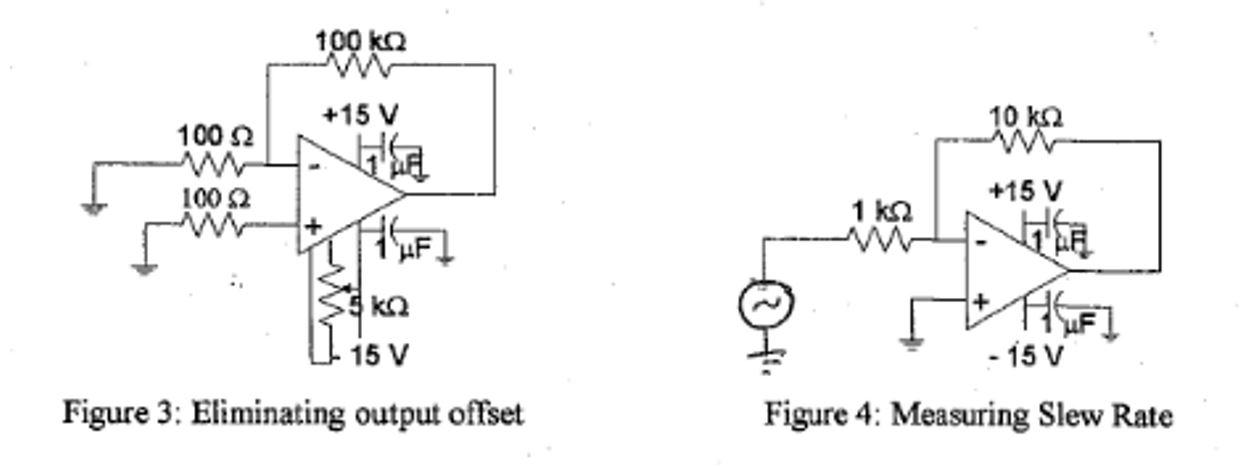 3. Slew Rate 4.1. Construct the circuit shown in | Chegg.com