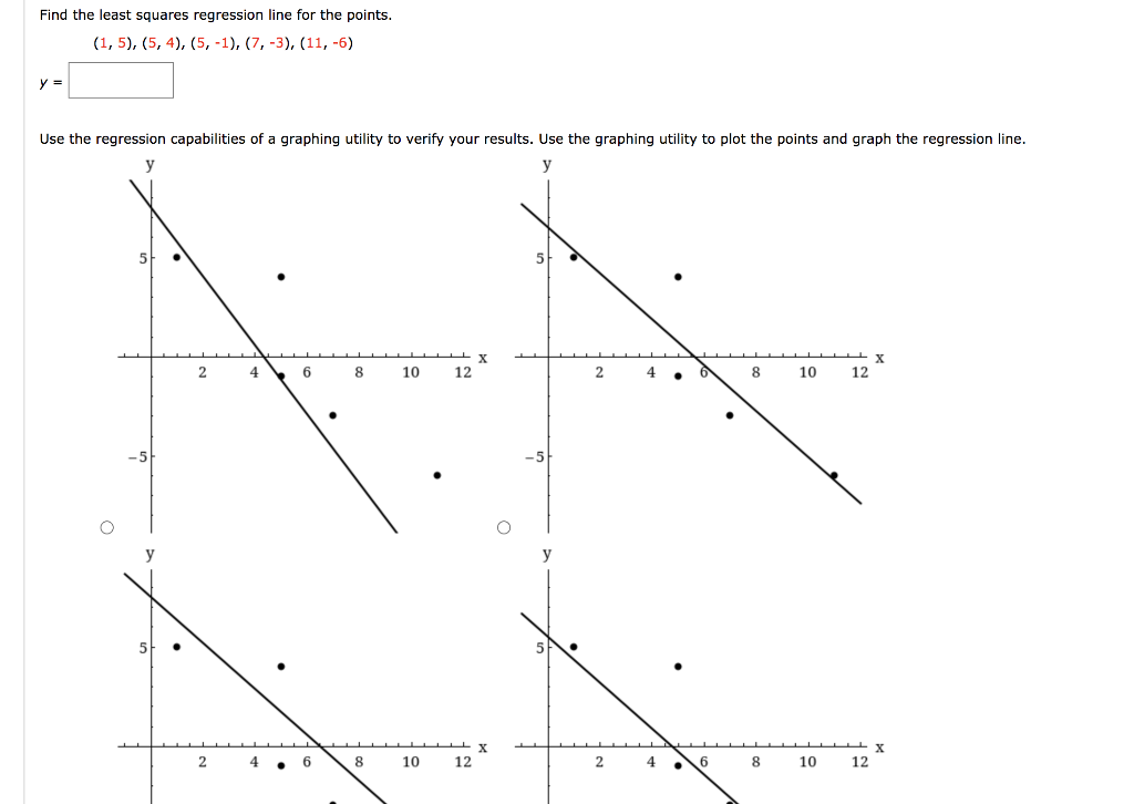 solved-find-the-least-squares-regression-line-for-the-chegg