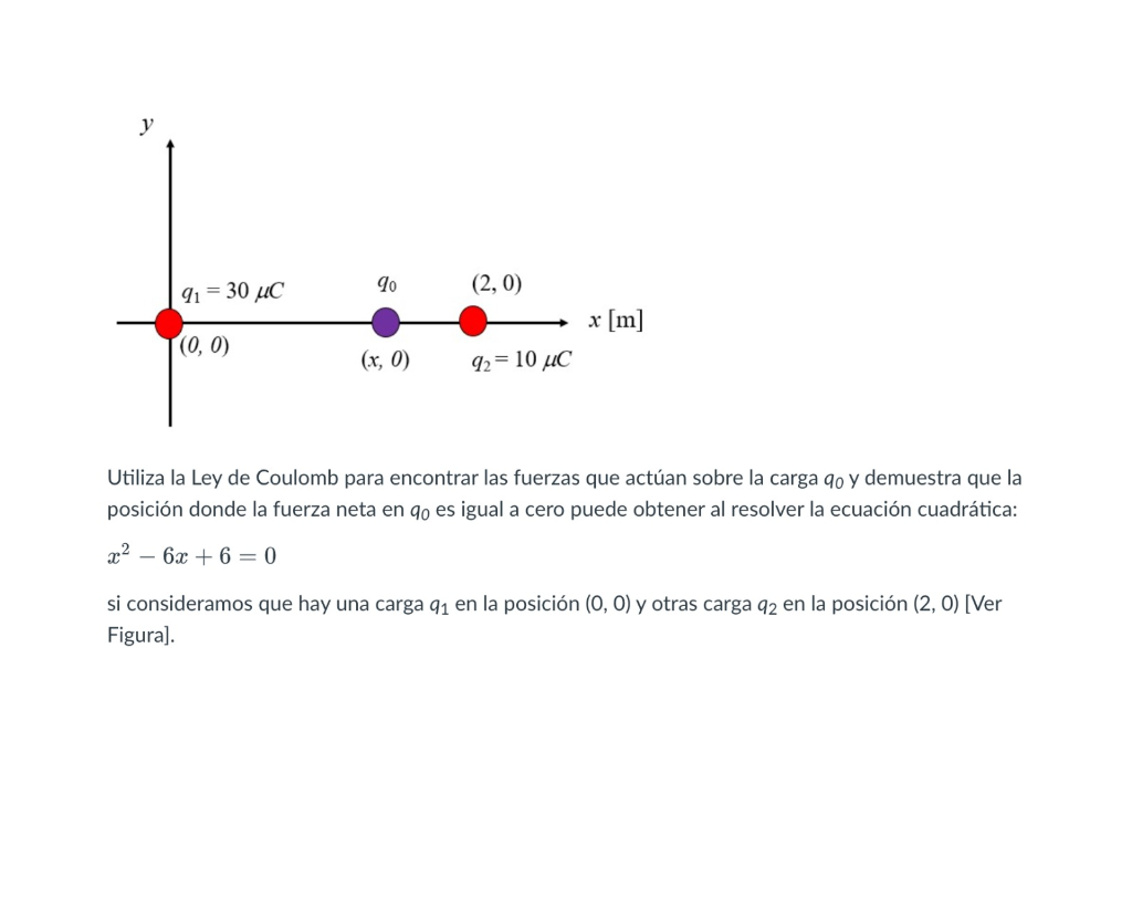 Solved Utiliza la ley de coulomb para encontrar las fuerzas | Chegg.com