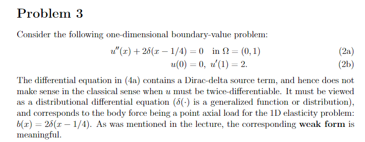 Problem 3 A Consider The Following One-dimensional | Chegg.com