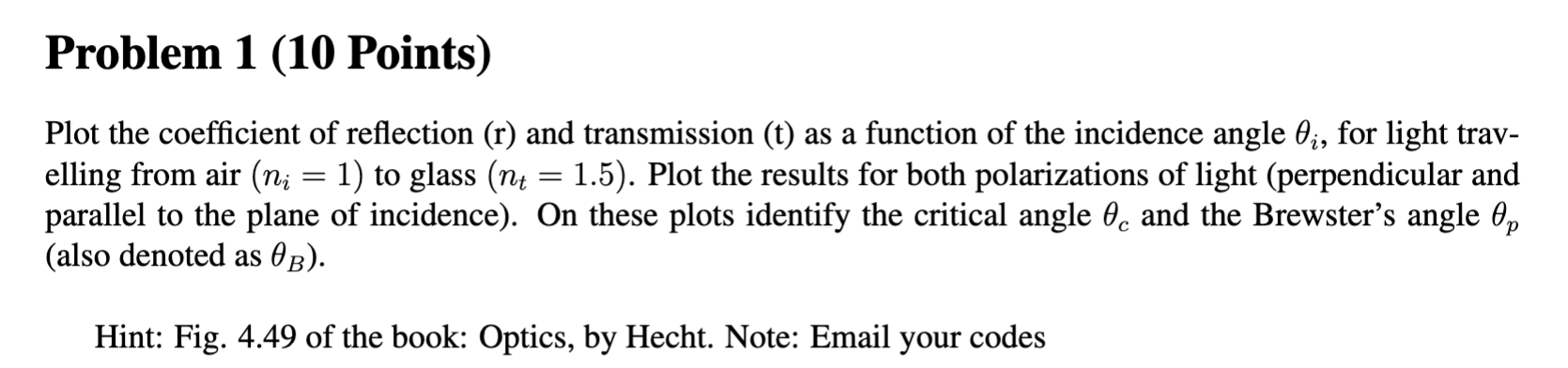 Solved Plot The Coefficient Of Reflection (r) And | Chegg.com