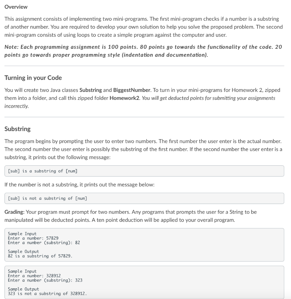 Solved Overview This assignment consists of implementing two | Chegg.com