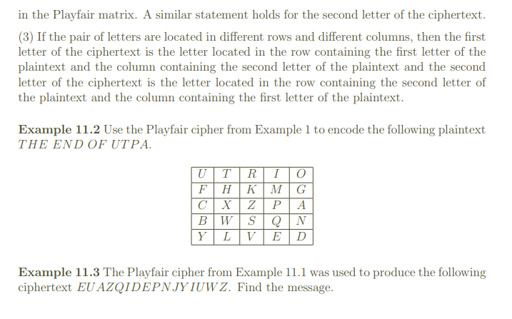 Solved Example 11.1 By starting in the upper left corner and | Chegg.com