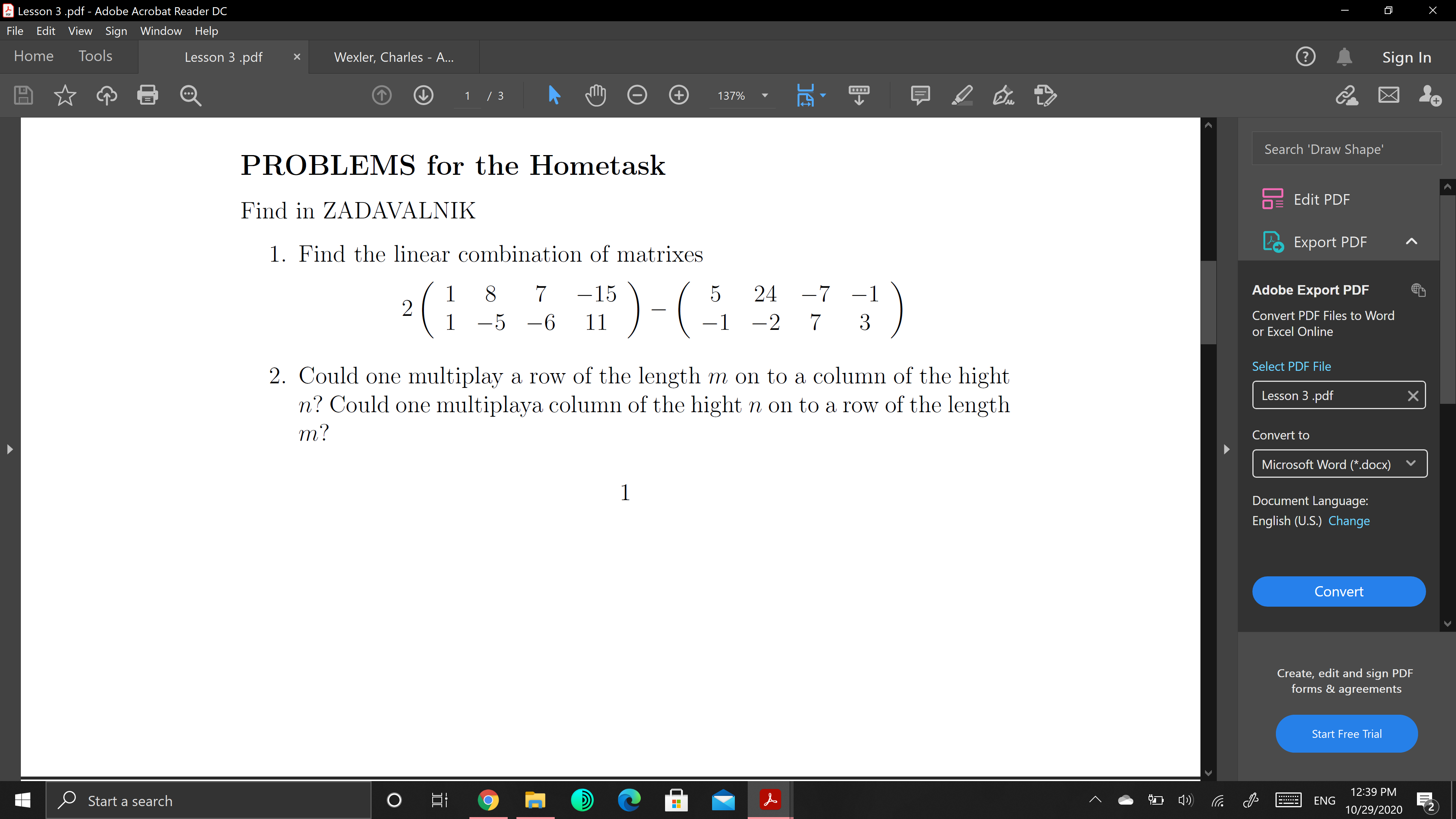 Lesson 1,2,3 and 5, PDF