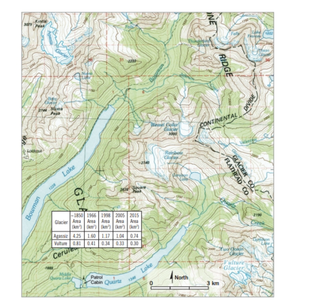 Solved B. Locate Quartz Lake and Middle Quartz Lake in the