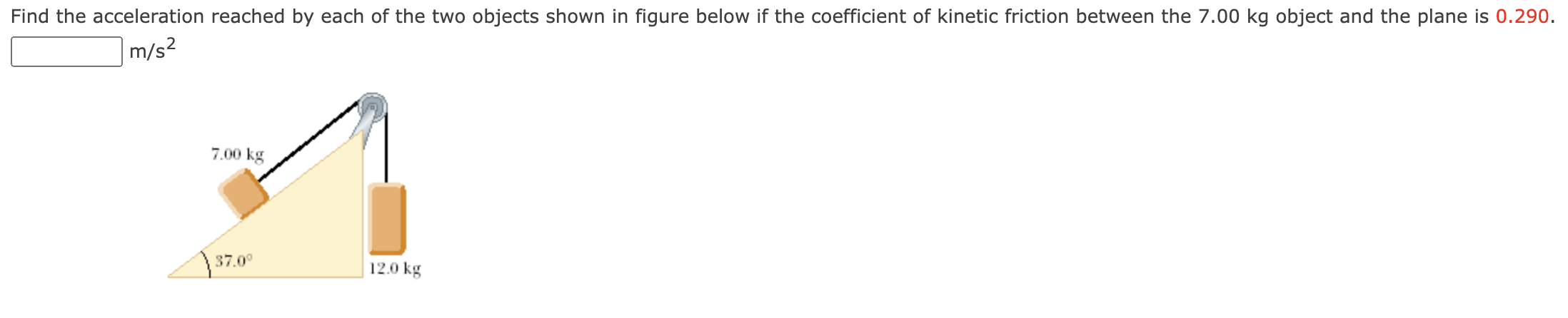 Solved Find The Acceleration Reached By Each Of The Two | Chegg.com