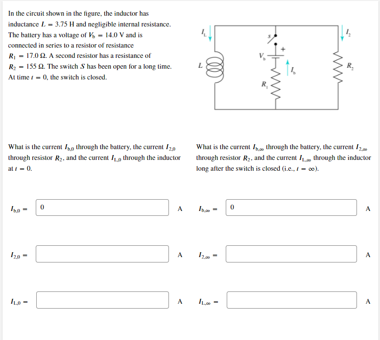 Solved 1 In the circuit shown in the figure, the inductor | Chegg.com