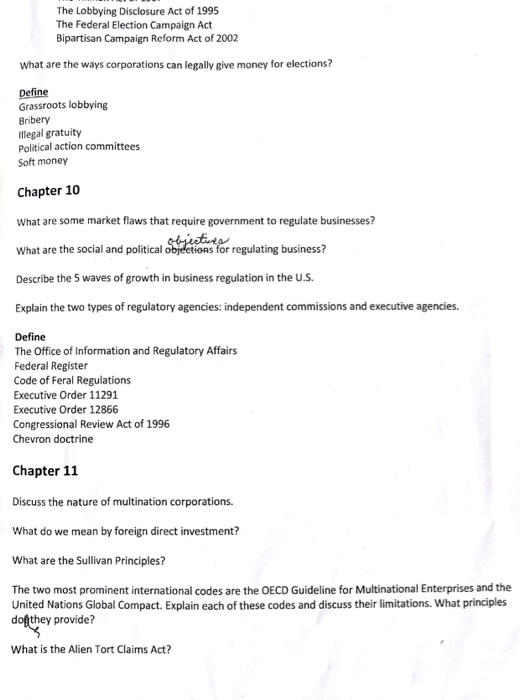 Solved The Lobbying Disclosure Act of 1995 The Federal