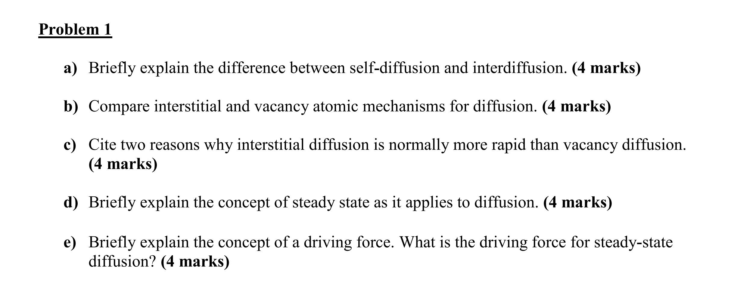 Solved a) Briefly explain the difference between | Chegg.com
