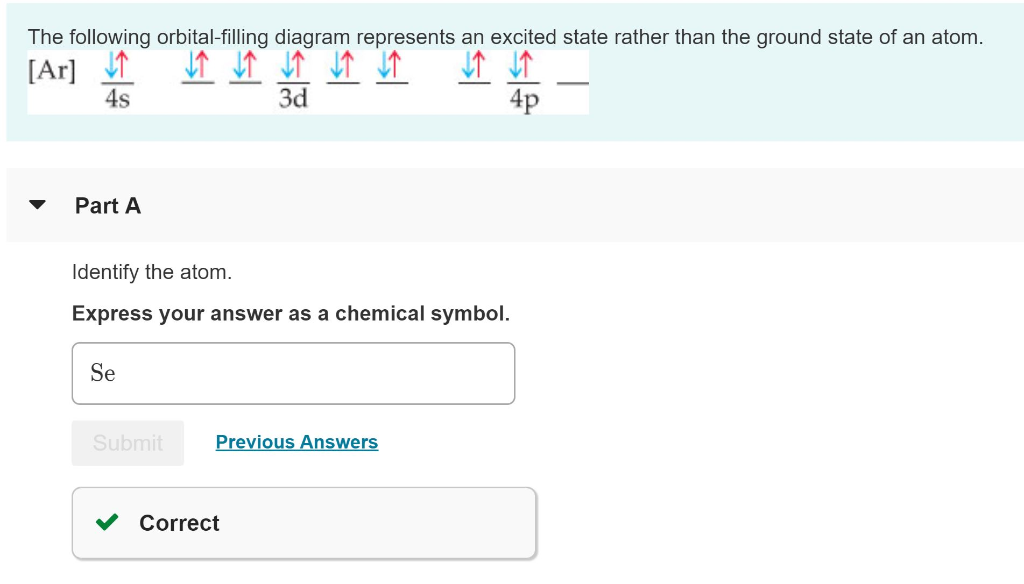 solved-the-following-orbital-filling-diagram-represents-an-chegg