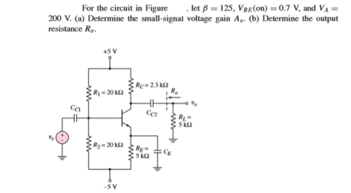 Solved For The Circuit In Figure Let B = 125, VBE(on) = 0.7 | Chegg.com